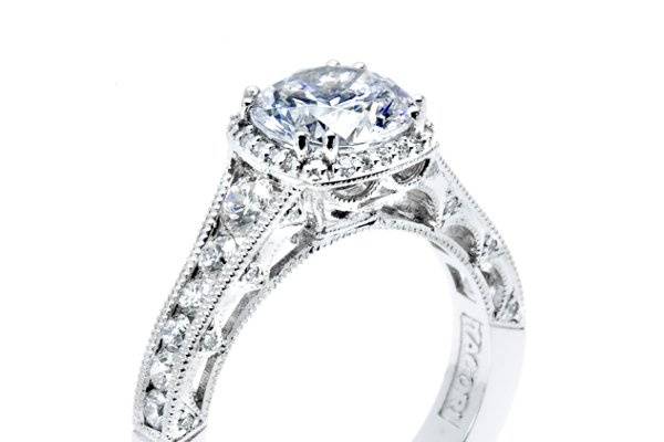 Tacori diamond engagement ring.