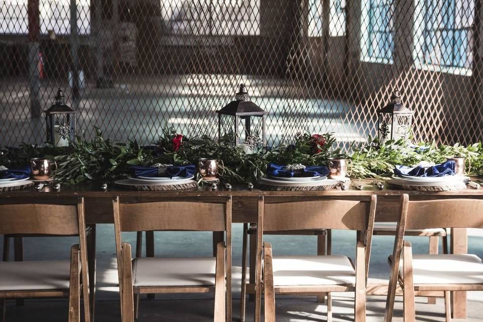 Wedding reception table