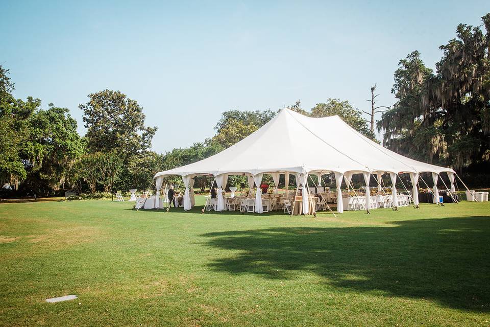 Outdoor reception area