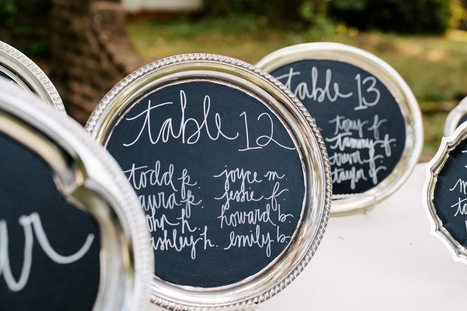 Little chalkboards