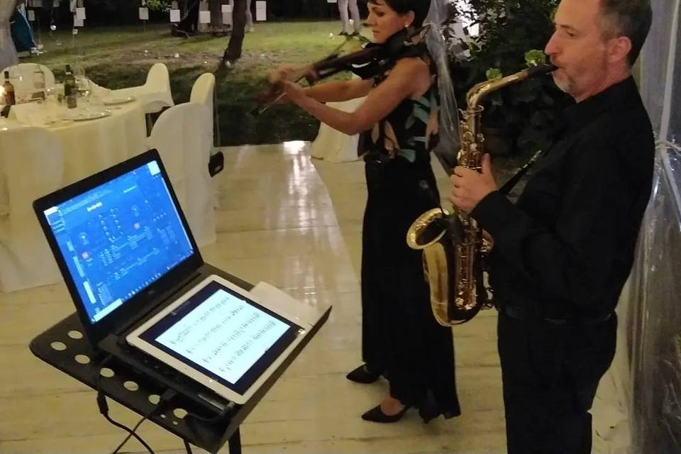 Electric Viola and Sax