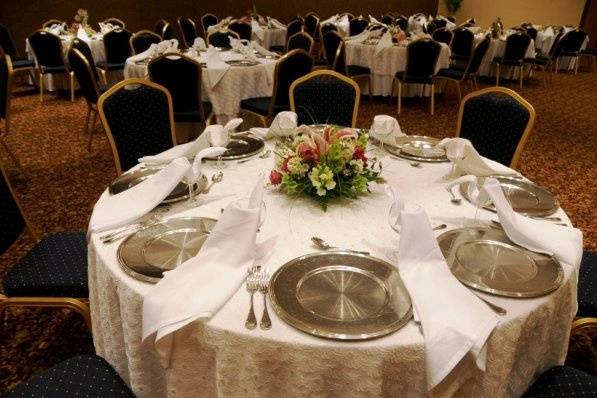 Crown Paradise Club All-inclusive Resort  Wedding table setting