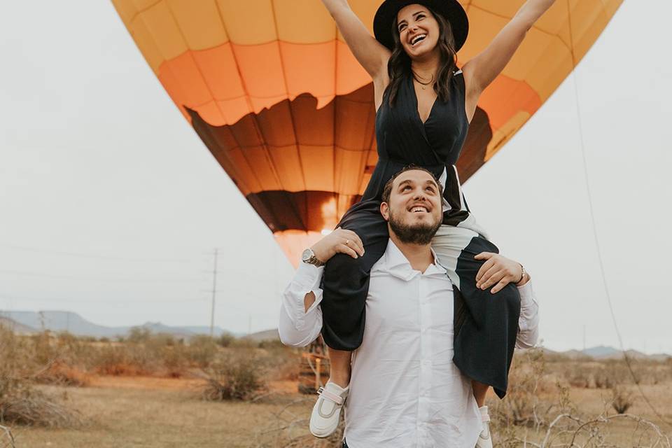 Hot Air Balloon Engagement