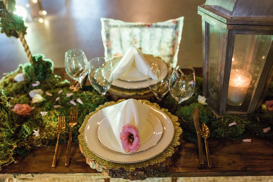 Ivory, gold, peach & pink Colorado barn wedding by Jennifer Lane Events and Event Decor Divas.
