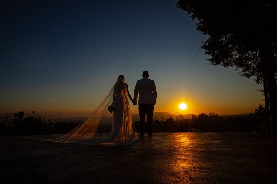 First sunset as newlyweds