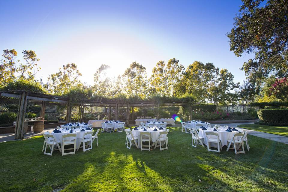 Reception area setup