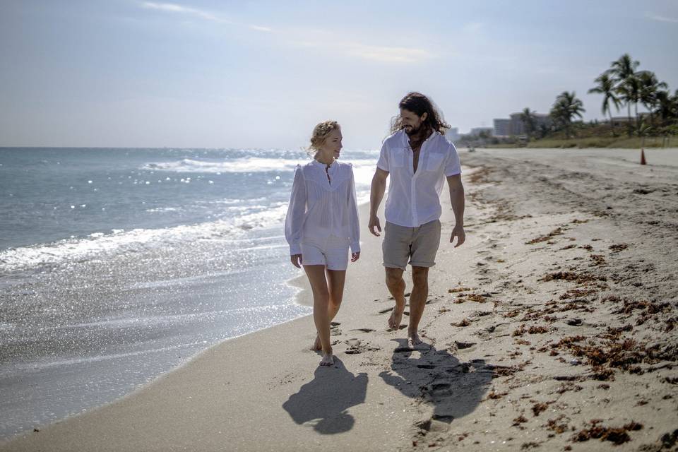 Engagement beach session