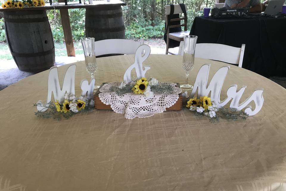 Sweetheart table