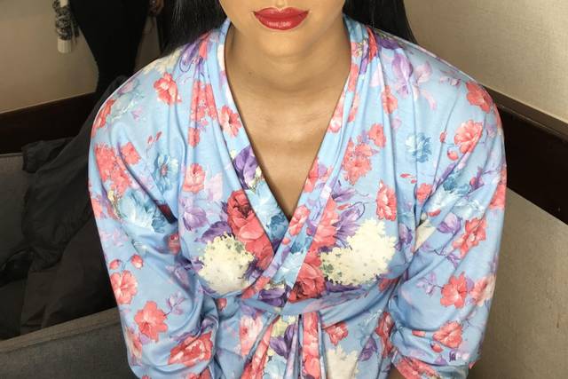 Glowing soft glam makeup