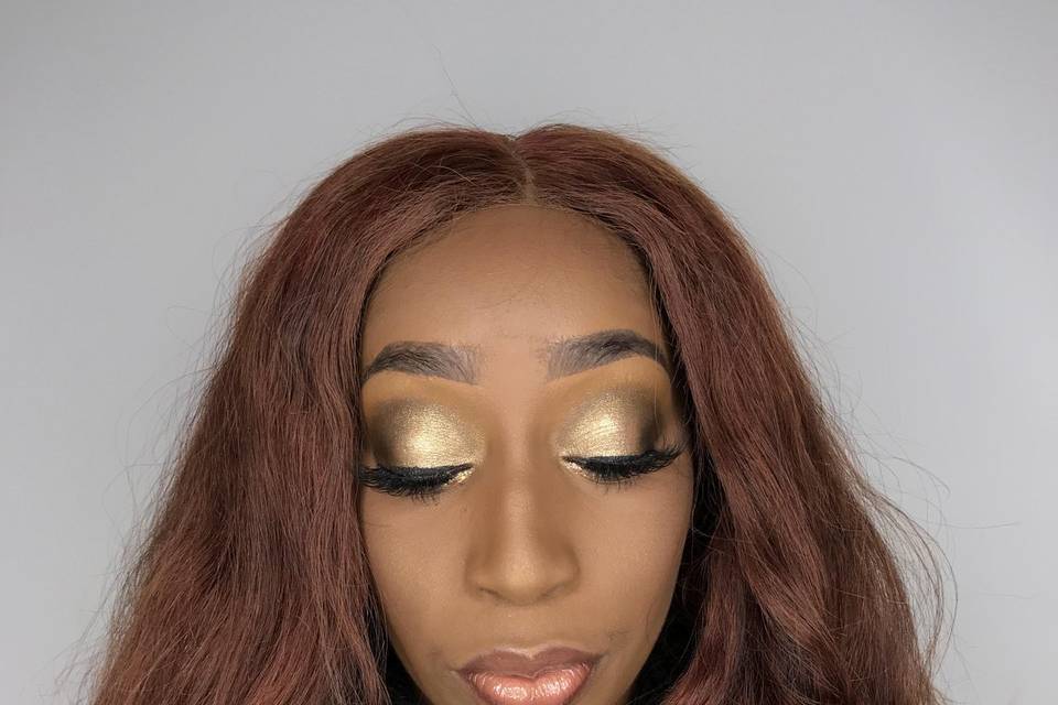 Soft glam look