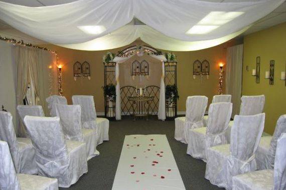 Wedding ceremony area