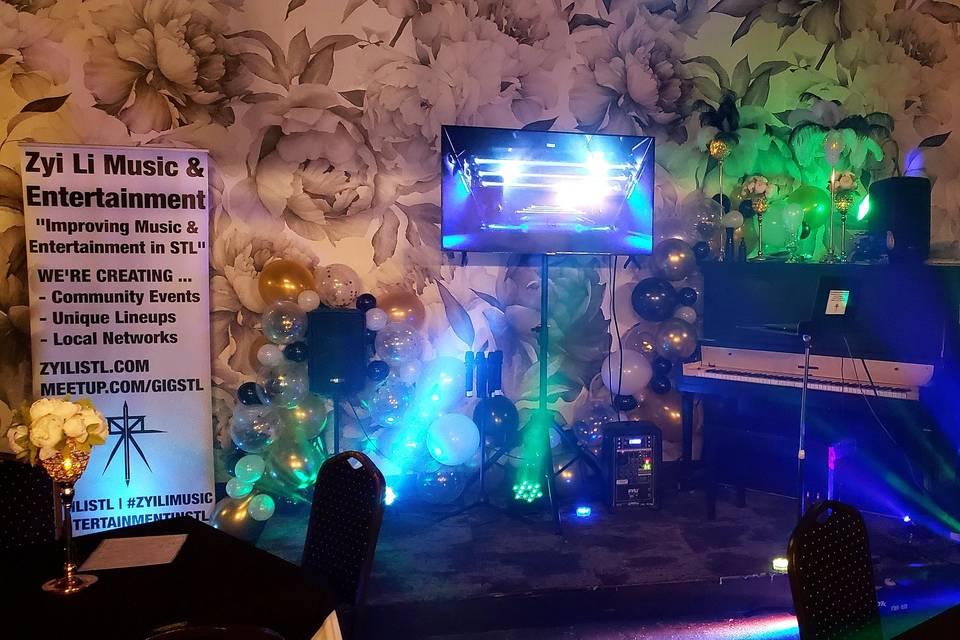 Karaoke set-up