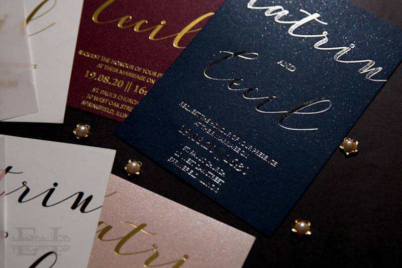 Foil Stamped Invitations