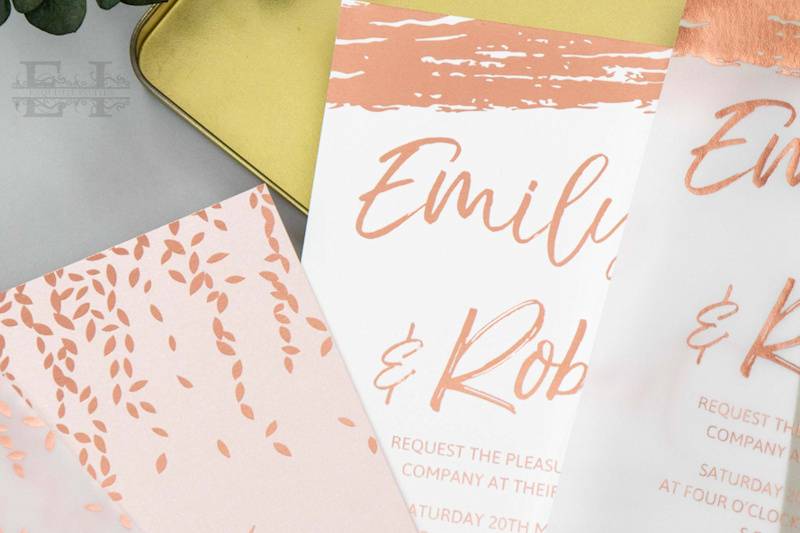 Foil Stamped Invitations