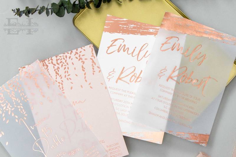 Foil Stamped Invitations