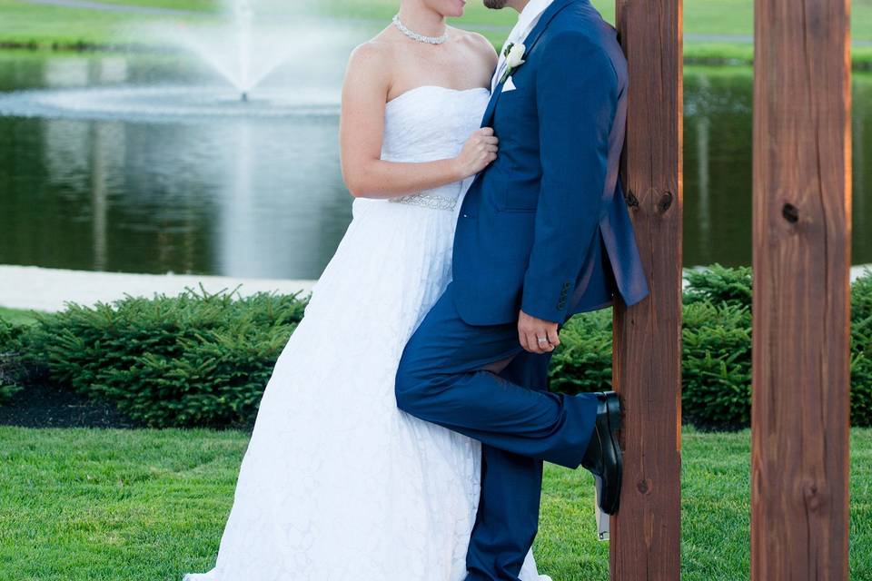 Couple's wedding portrait