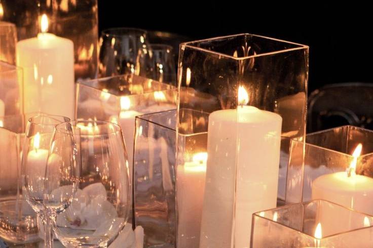 Candlelit table