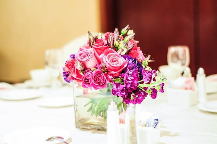 Colorful centerpieces