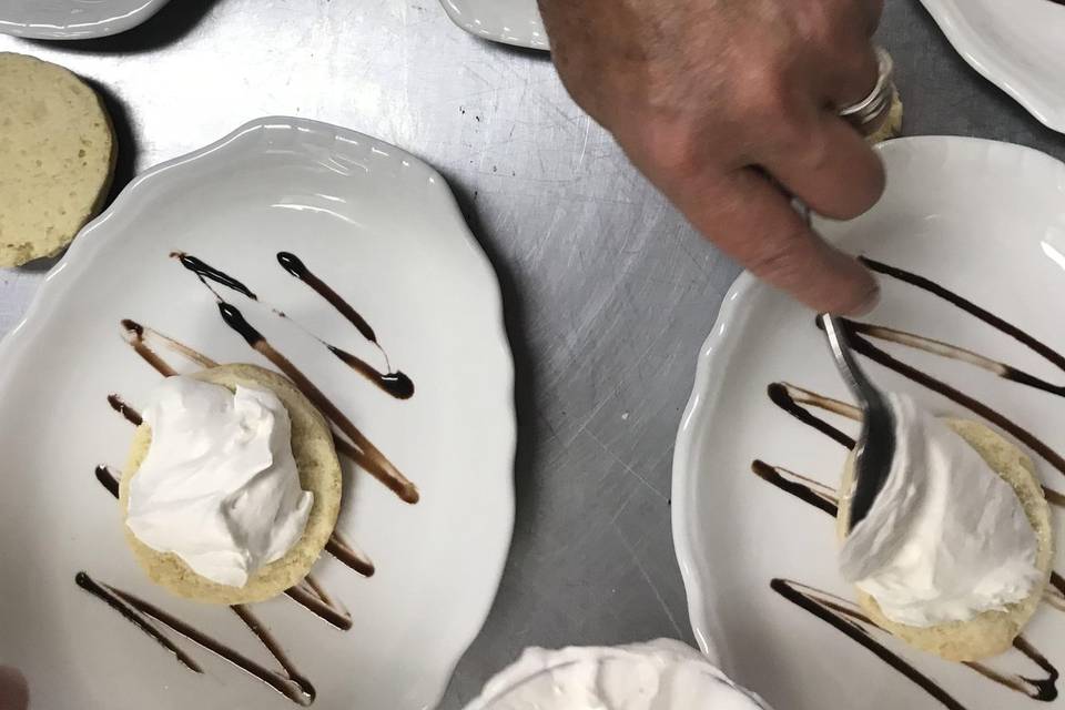 Getting dessert ready