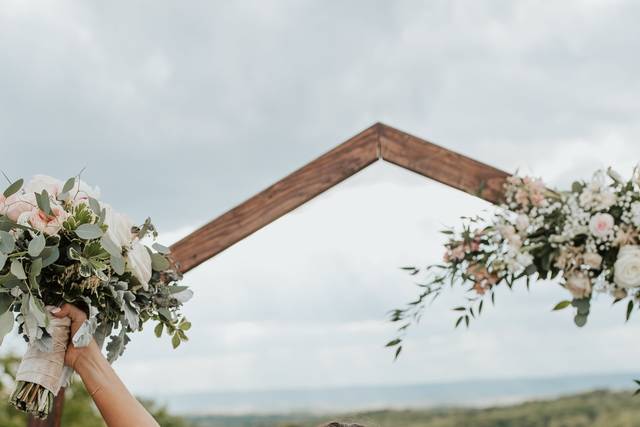 Excited bride
