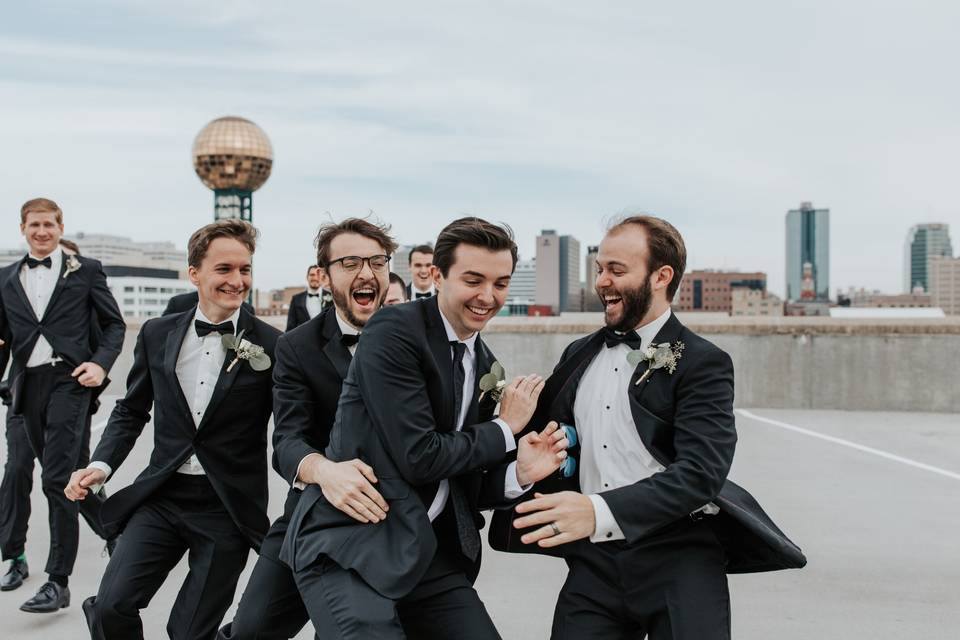 Candid Groomsmen