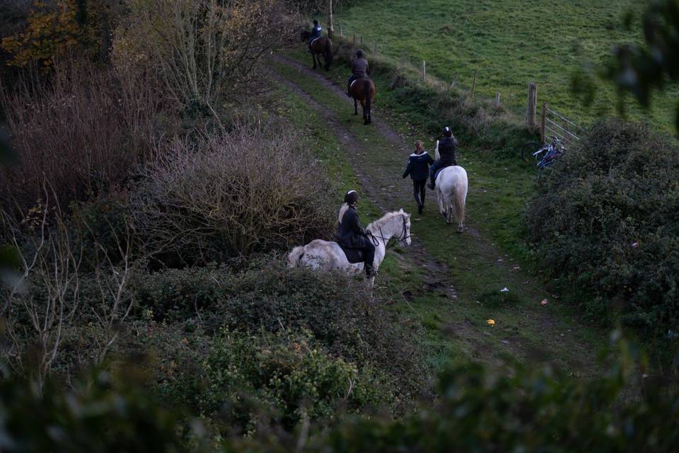 Horseback ride in Ireland