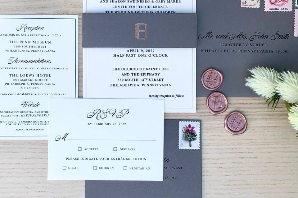 H&E Invitation Suite