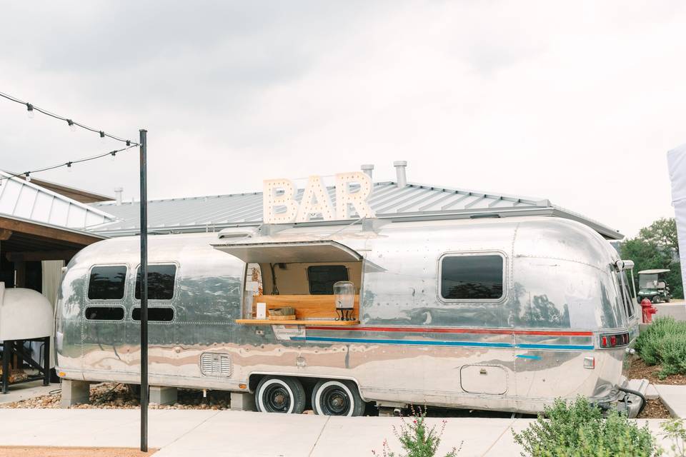 Outdoor Airstream bar