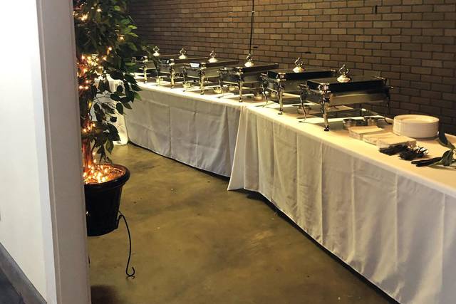 Buffet table