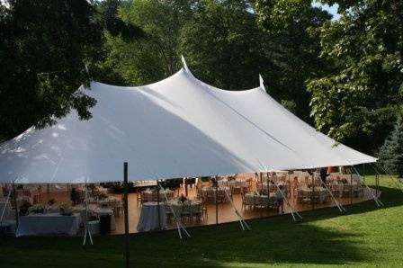 Exterior of the tent