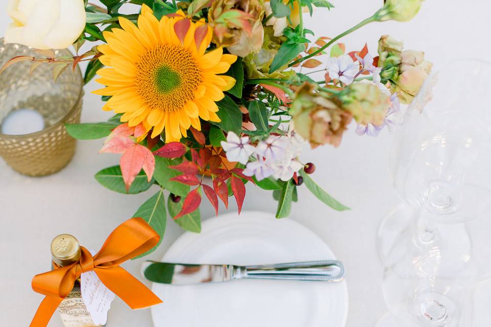 Fall inspired wedding table