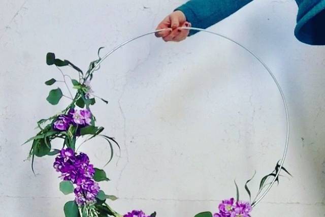 Floral hoop