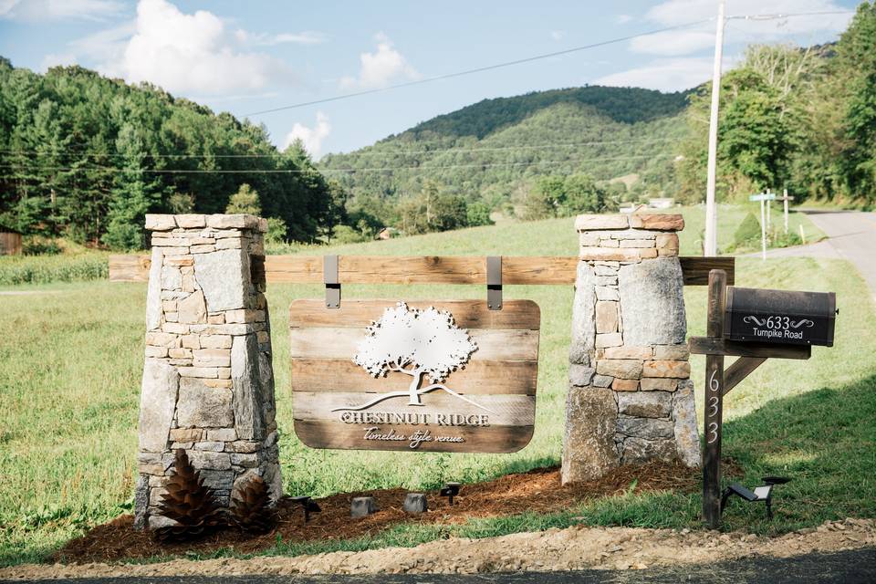 Rustic signage