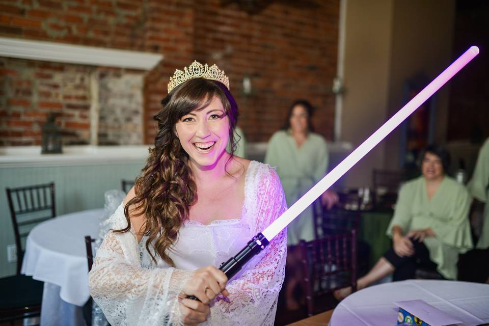 Ligthsaber wedding