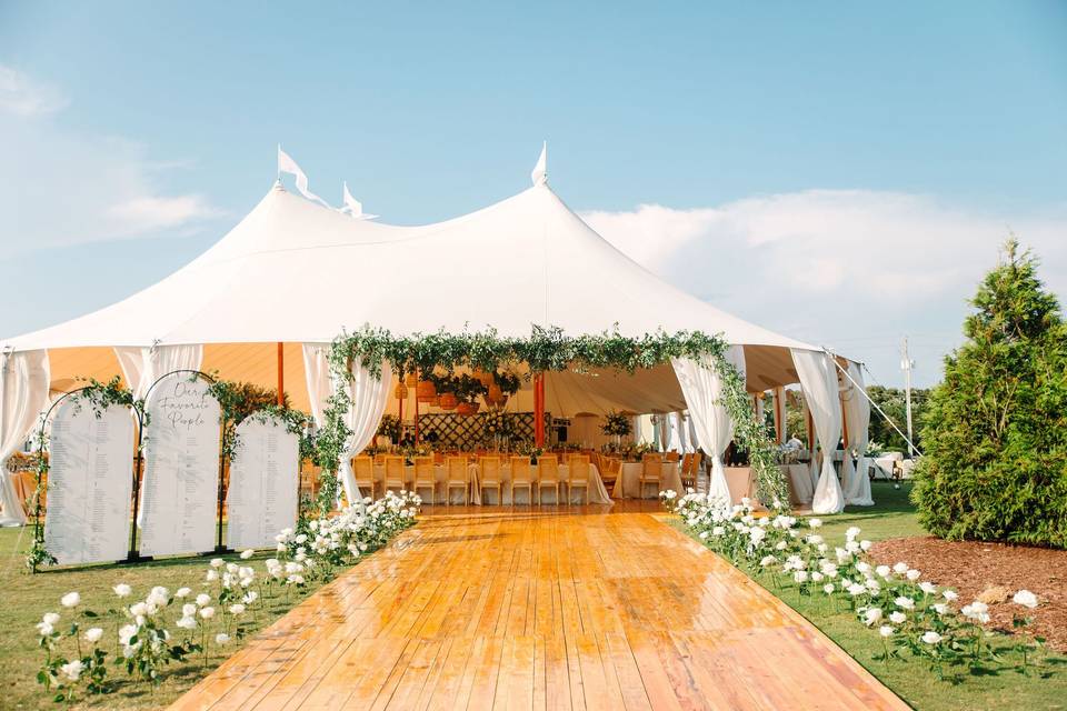 Front Lawn Tented Reception