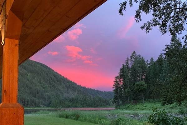 Pink skies