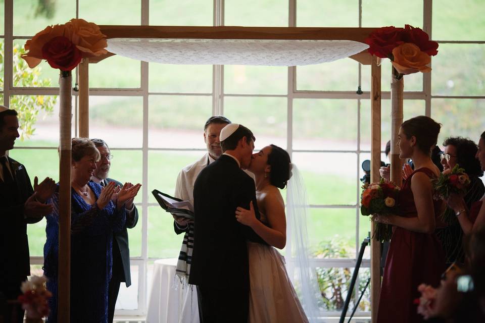 Wedding kiss