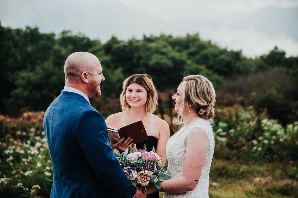 Elopement ceremony