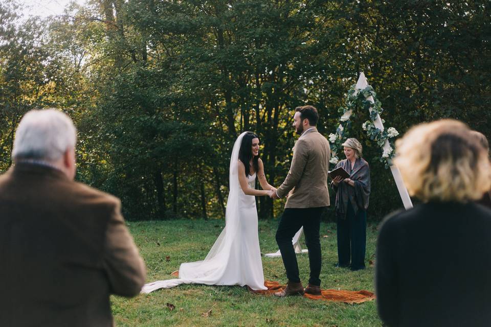 Intimate AirBnB Ceremony