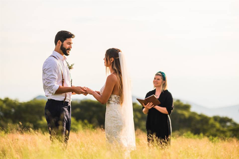 Countryside ceremony