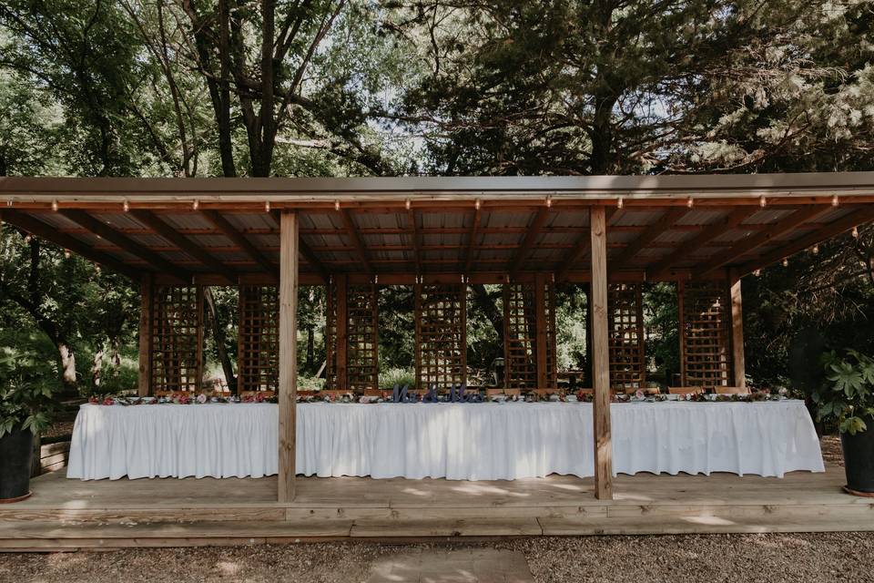 Head Table on Cabana