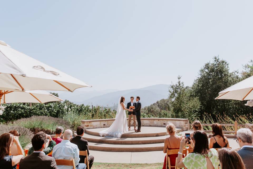 Ceremony with a view