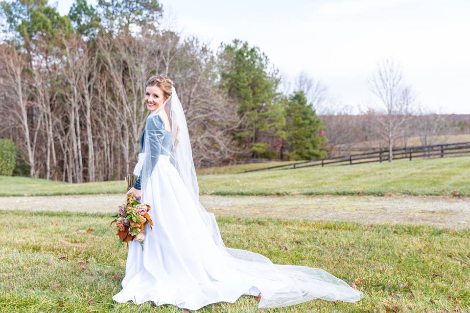 Bridal photo at Mount Ida