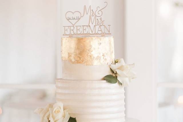 Gilded two tier w