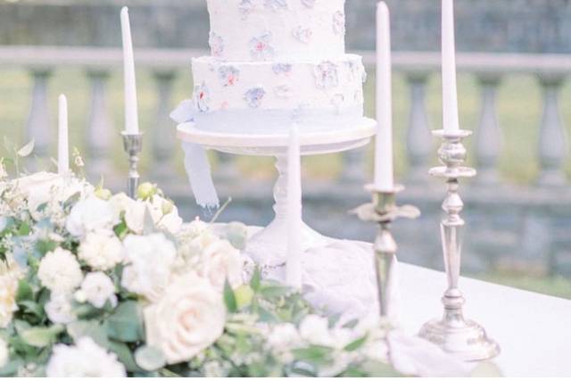Buttercream painted cake
