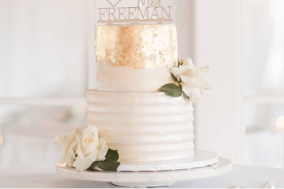 Gilded two tier w
