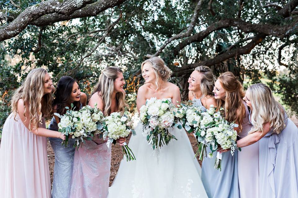 Beautiful bridal party