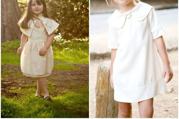 Eco Friendly Flower Girl dresses. This dresses can be made out of hemp, silk/hemp, peace silk or any other fabric you desire.