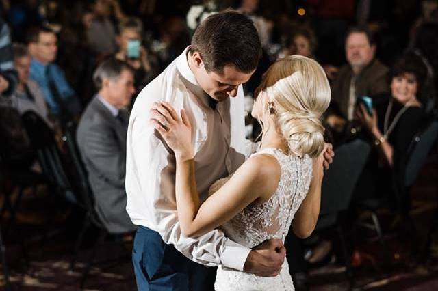 First dance as newlyweds