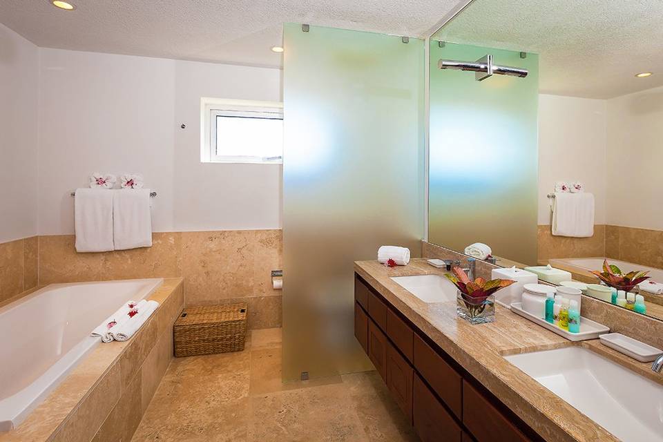 Separate or combo shower/tub